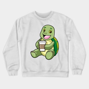 Turtle with Shell & Coffee to go Crewneck Sweatshirt